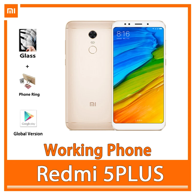 

Redmi 5plus Полный сети 4G мобильный телефон 90 новости хорошее Батарея б/у