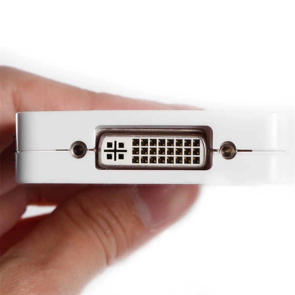 LESHP White 1080P 3-in-1 Mini DP DisplayPort Male to DVI/VGA/HDMI Female Adapter Converter Cable Matters | Инструменты