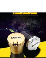 for hyundai creta ix25 2020 mats accessories 1pc car logo universal ashtray for auto with led light cigarette smoke holder