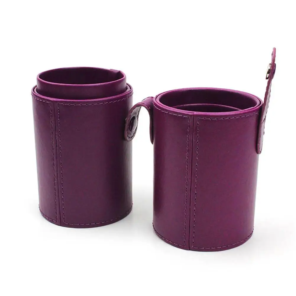 Кожаная Косметическая кисть для путешествий подставка ручек хранения пустой