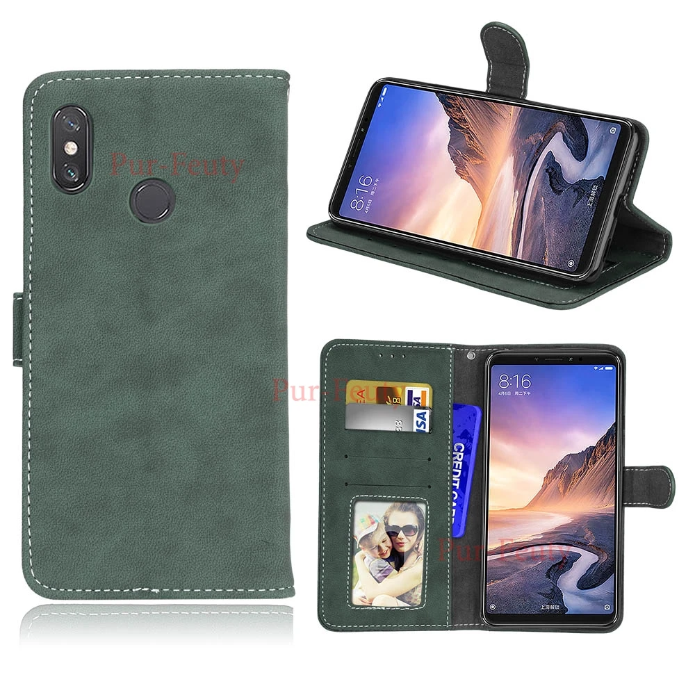 Чехол книжка с фоторамкой для Xiaomi Mi Max3 M1804E4T MiMax 3 кожаный чехол телефона Max M1804E4A