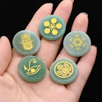 5pcset natural stone jasper beads carved hamsa hand metatrons cube chakra symbol divination bead for women yoga meditation