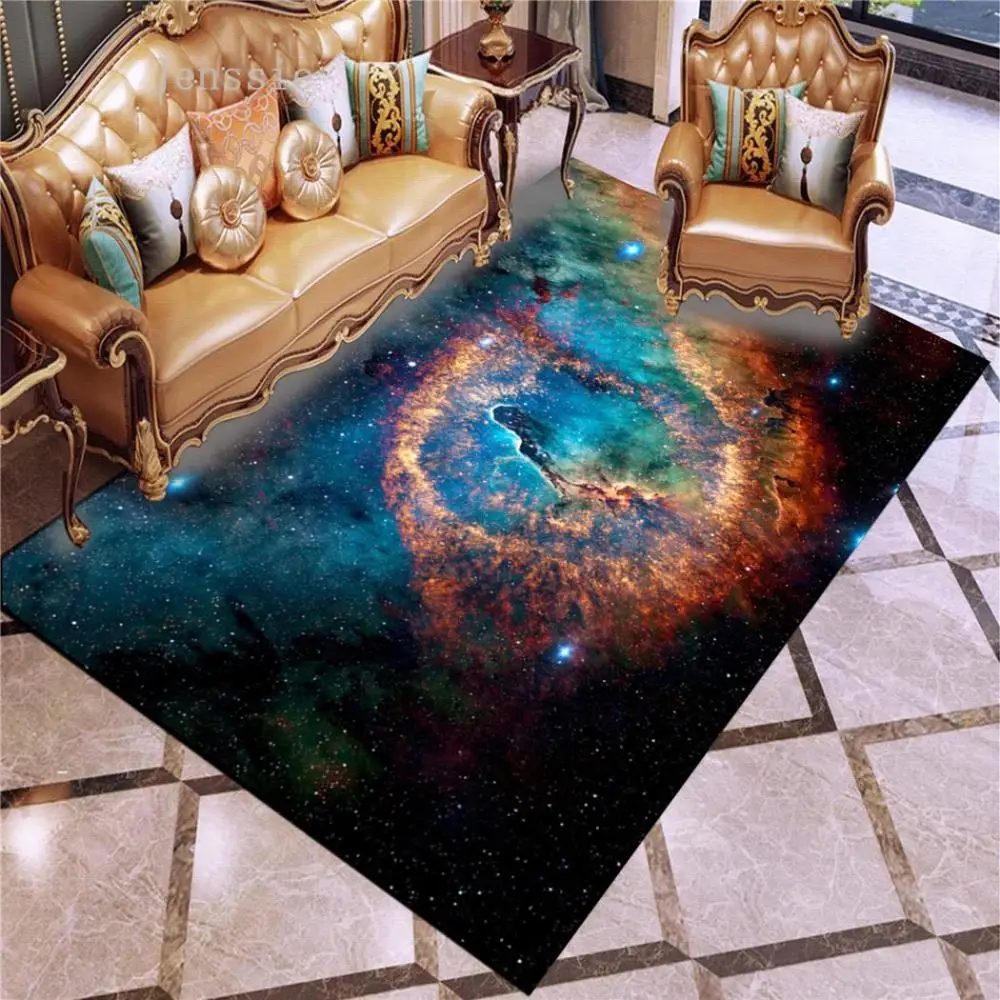 

Outer Space Nebula Universe Printed Area Rug Room Bathroom Mat Floor Carpet For Living Room Bedroom Home Decoration