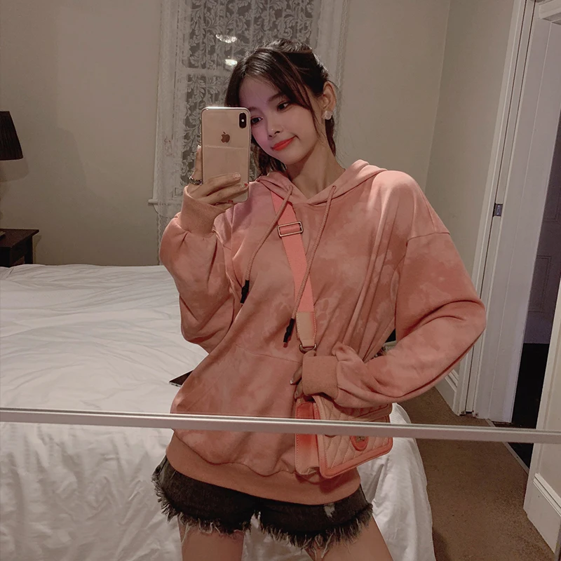 MISHOW 2019 Осенняя камуфляжная Розовая Толстовка для женщин повседневный прямой