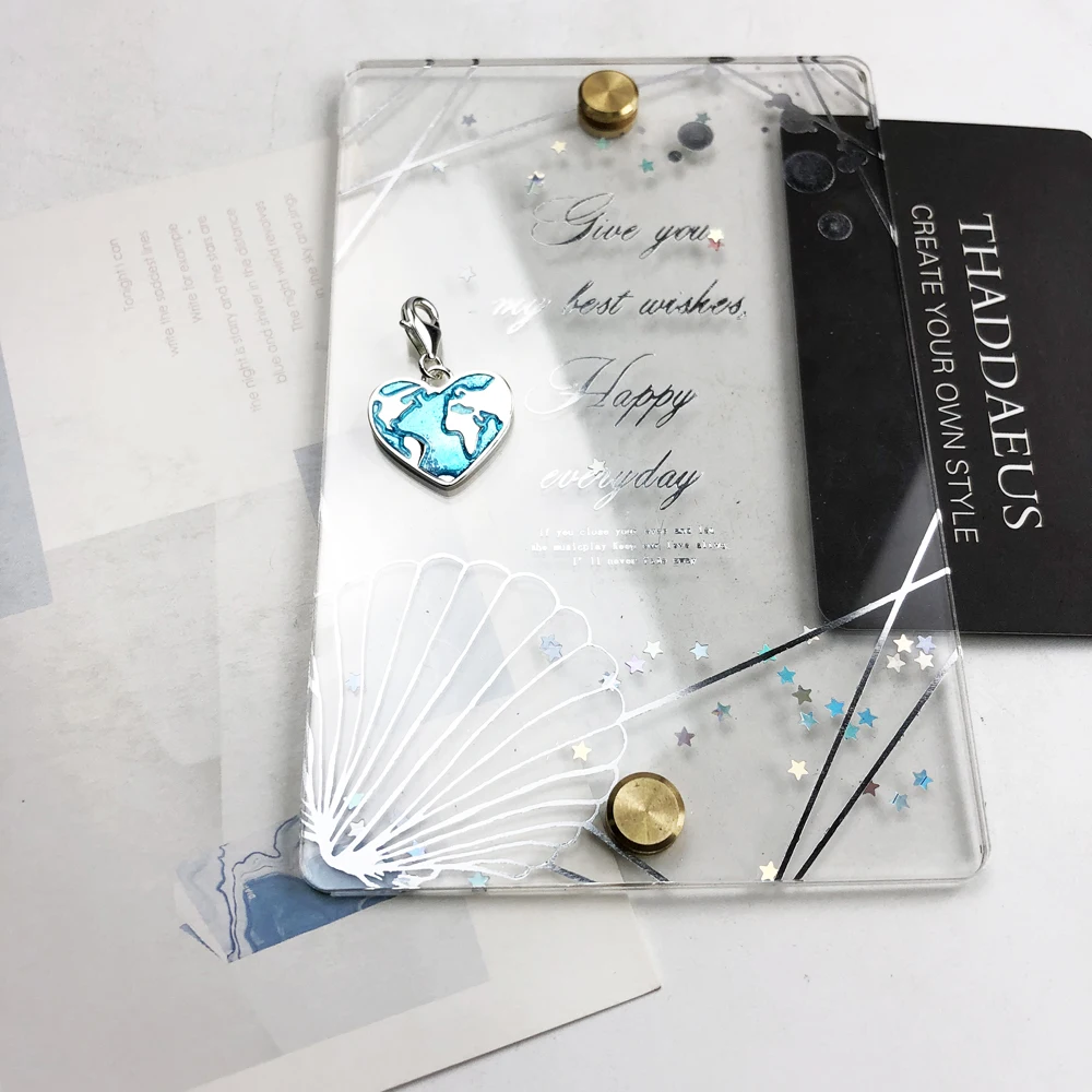 Подвеска в виде сердца из серебра 925 пробы с синей эмалью|Ювелирные шармы| |