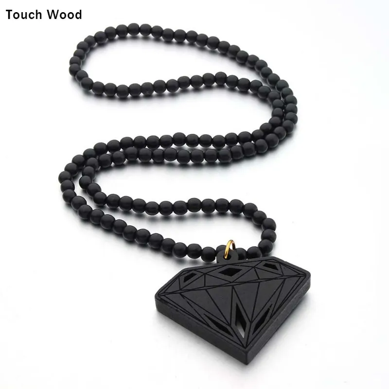 

Wooden Pendant Necklace Hip Hop / accessory dropshipping