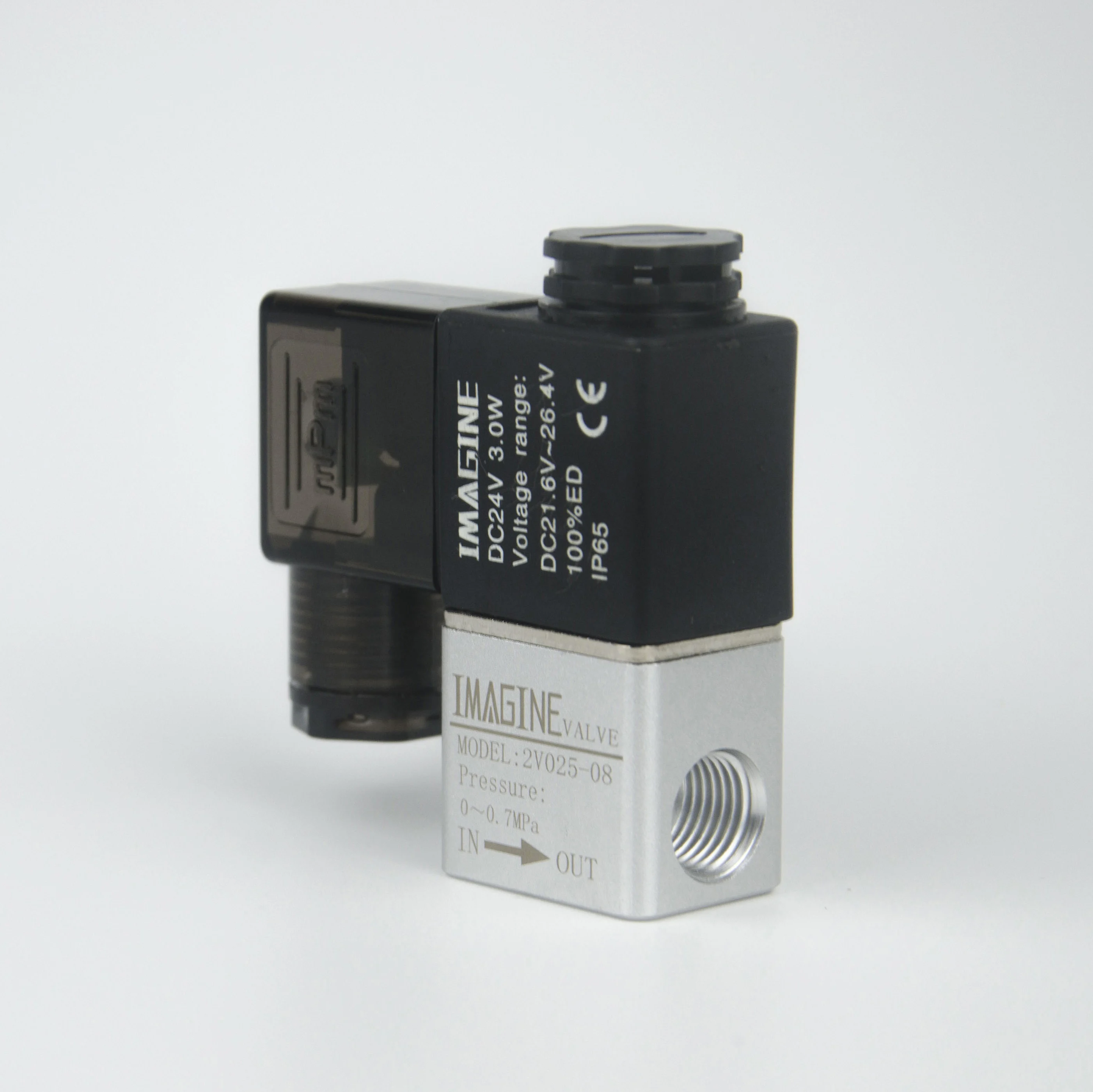 Пневматический Электрический электромагнитный клапан 2 способа положения 2V025-08