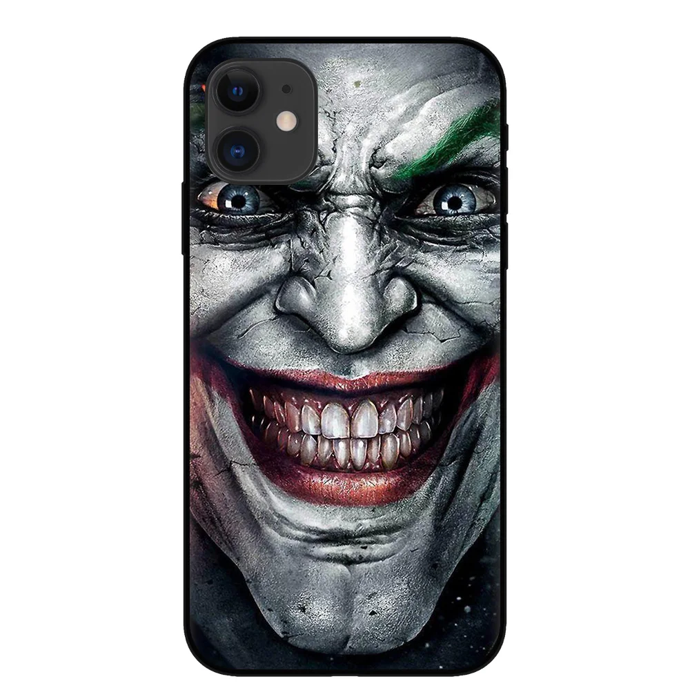

2019 film Joker Joaquin Phoenix soft Black silicone cover phone case for iPhone 11 Pro XS Max XR X 8 8Plus 7 7Plus 6 6S Plus 5S