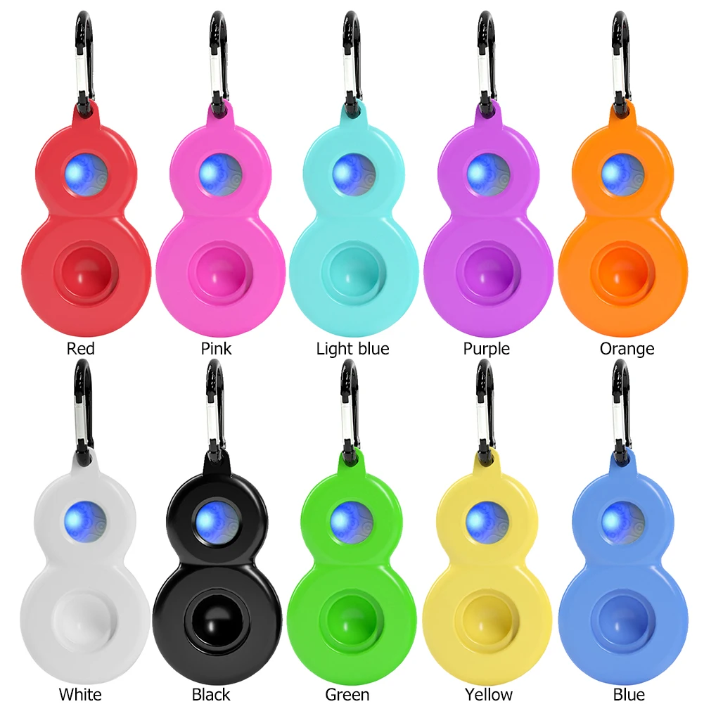 Juguetes antiestr&eacute;s para adultos y ni&ntilde;os, juguete sensorial colgante de silicona con forma de calabaza que puede brillar, con burbujas-1
