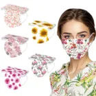 Маска для лица одноразовая с цветочным принтом, дизайнерская, для взрослых, 1050 шт.