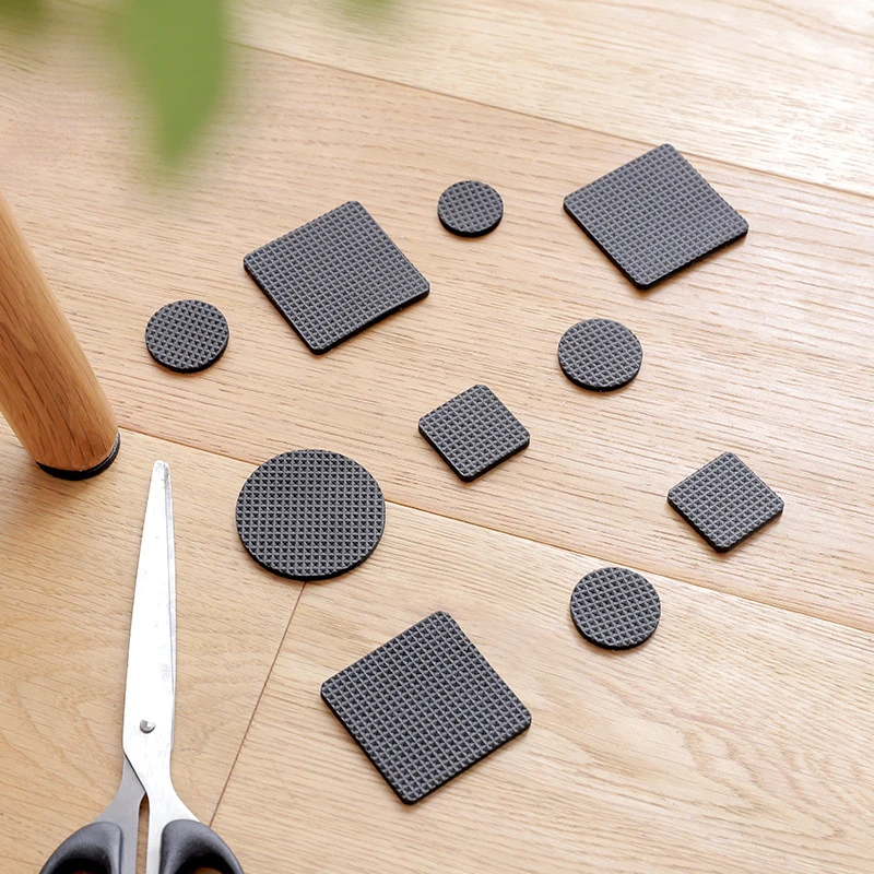 48Pcs Self Adhesive Furniture Leg Feet Rug Felt Pads Non-slip Mat Table Chair Silicone Protective Sleeve Component | Мебель