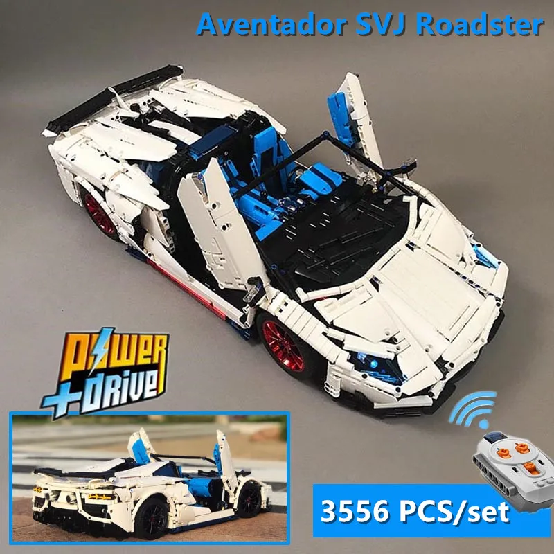 

Super Car Series Aventador SVJ Roadster Buildmoc MOC-17698 Building Blocks Bricks Model DIY Children Toys for Kids Boys Gifts