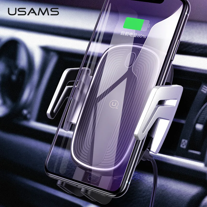 USAMS роскошный магнитный автомобильный держатель для телефона беспроводное