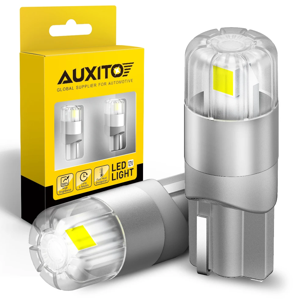 

AUXITO 2Pcs W5W T10 LED Canbus No Error 194 168 Bulb Car Interior Lights For Toyota Avensis Rav4 Opel Astra H G J Insignia Mokka