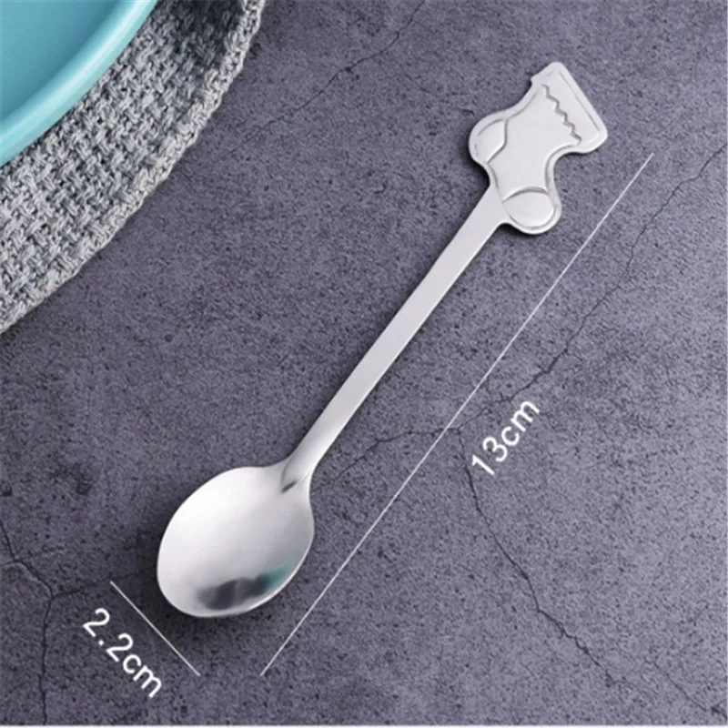 

4pcs/set Stainless Christmas Coffee Spoons Dessert Spoon Tableware Christmas Decorations for Home decor Kitchen Accessories