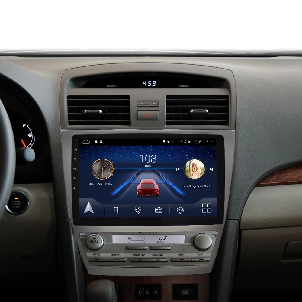 4G Lte Android 9,0 gps Мультимедийная навигационная система для Toyota Camry 2009-2011 лет автомобильный dvd-плеер Подушка подголовник радио