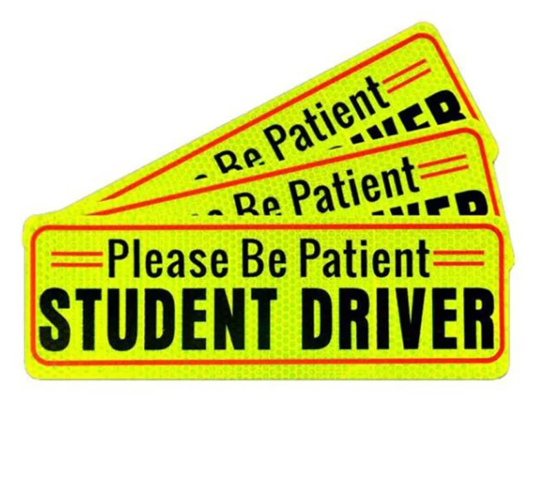 

7.6x22.8cm Student New Car Stickers