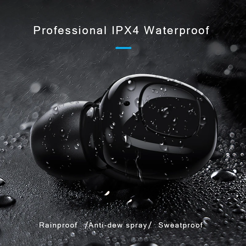 Цифровой дисплей времени TWS Bluetooth 5 0 гарнитура с сенсорным управлением