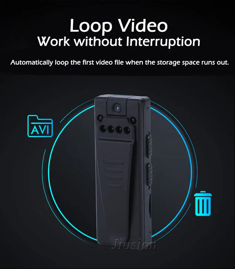 1080P мини камера HD видео Диктофон зажим DV ИК Ночное Видение датчик движения микро