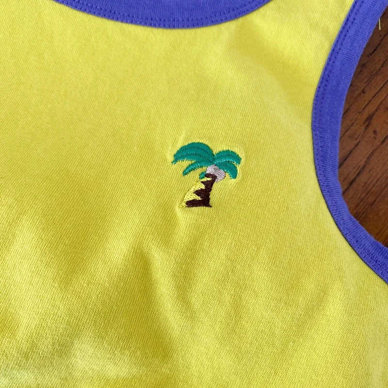 

2021 Summer Korean style unisex kids clothes set cotton sleeveless loose vest and shorts 2pcs suit