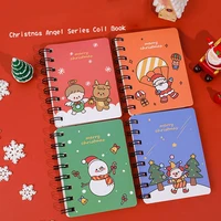 cute christmas coil notebook creative novelty kawaii mini notebooks student notepad journal book office school stationery gift
