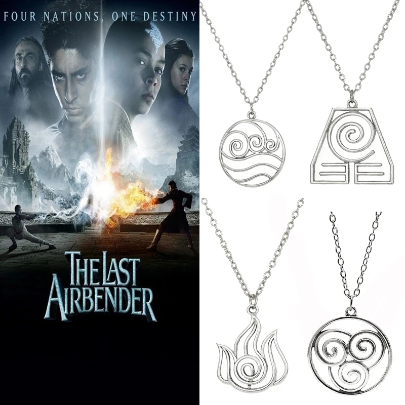 Ожерелья-Чокеры с изображением пламени воды и надписью The Last Airbender ювелирные
