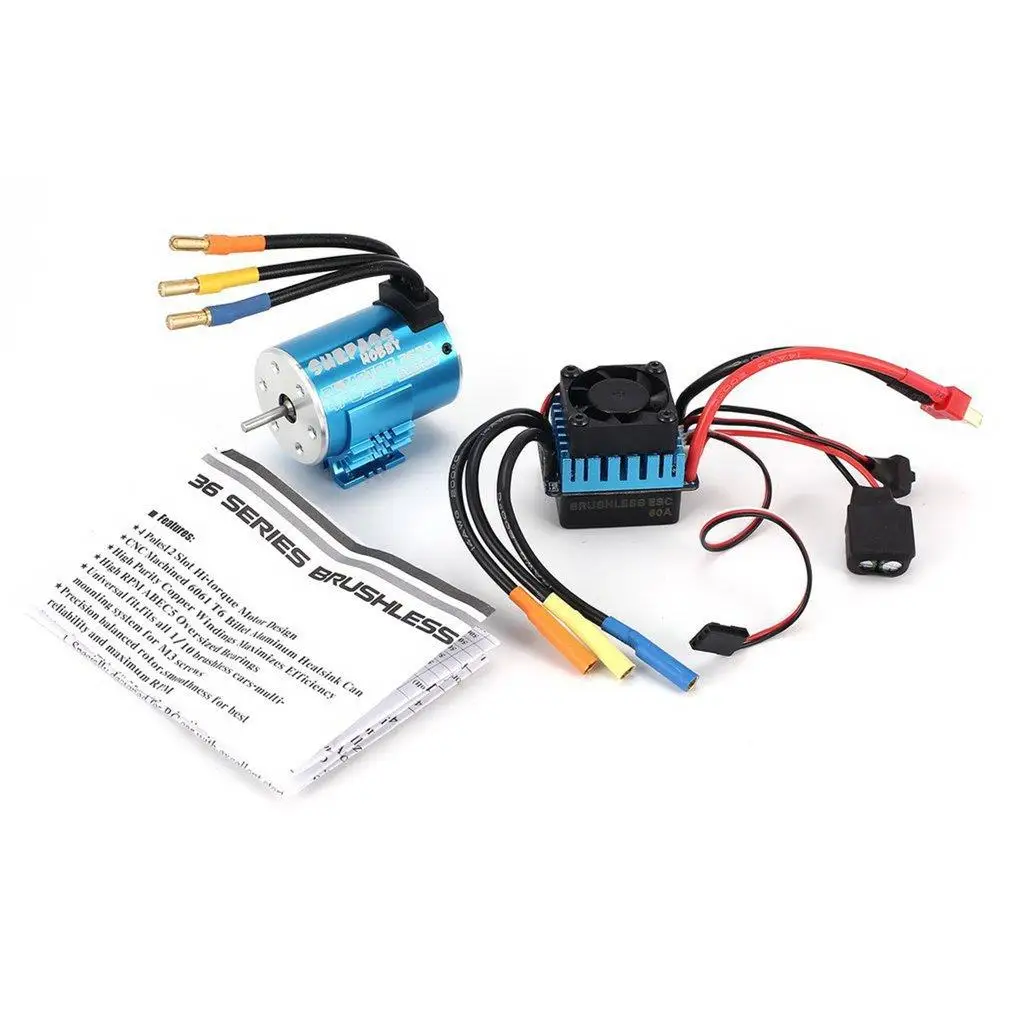 

SURPASS HOBBY 2445 3600 5000 2300 3900 4300 KV Sensorless Brushless Motor For 1/16 1/18 RC Remote Control Car DIY Spare Parts