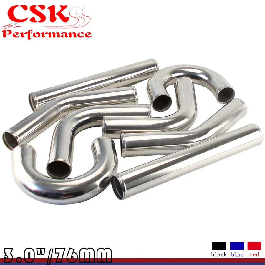 8 шт. Универсальные трубы для охлаждения труб 3 дюйма 76 мм|aluminium piping|76mm turbointercooler pipe