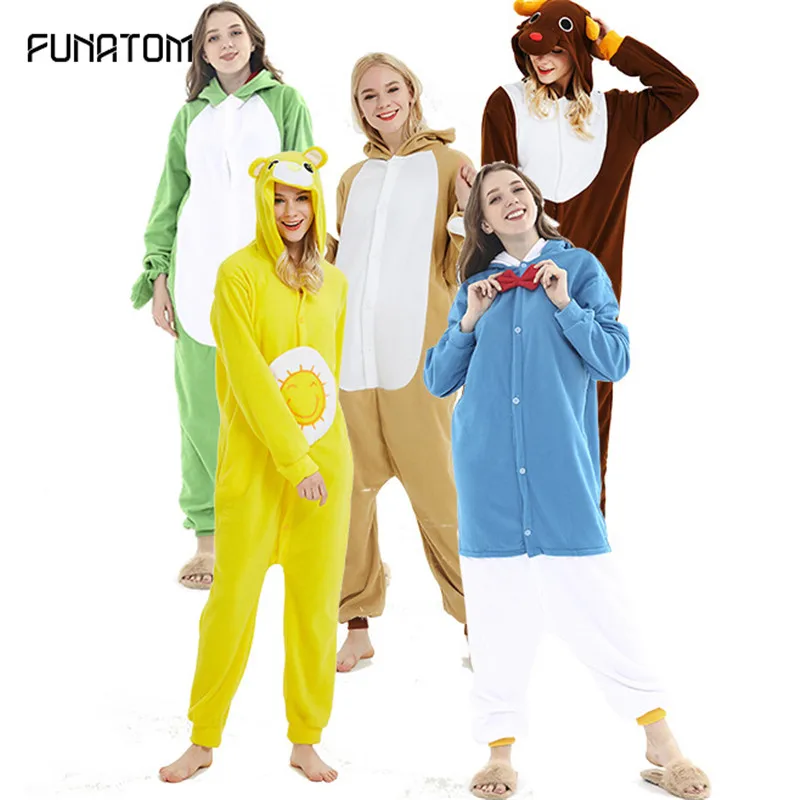 2019 зимние пижамы в виде животных пижама с изображением оленя комплекты для