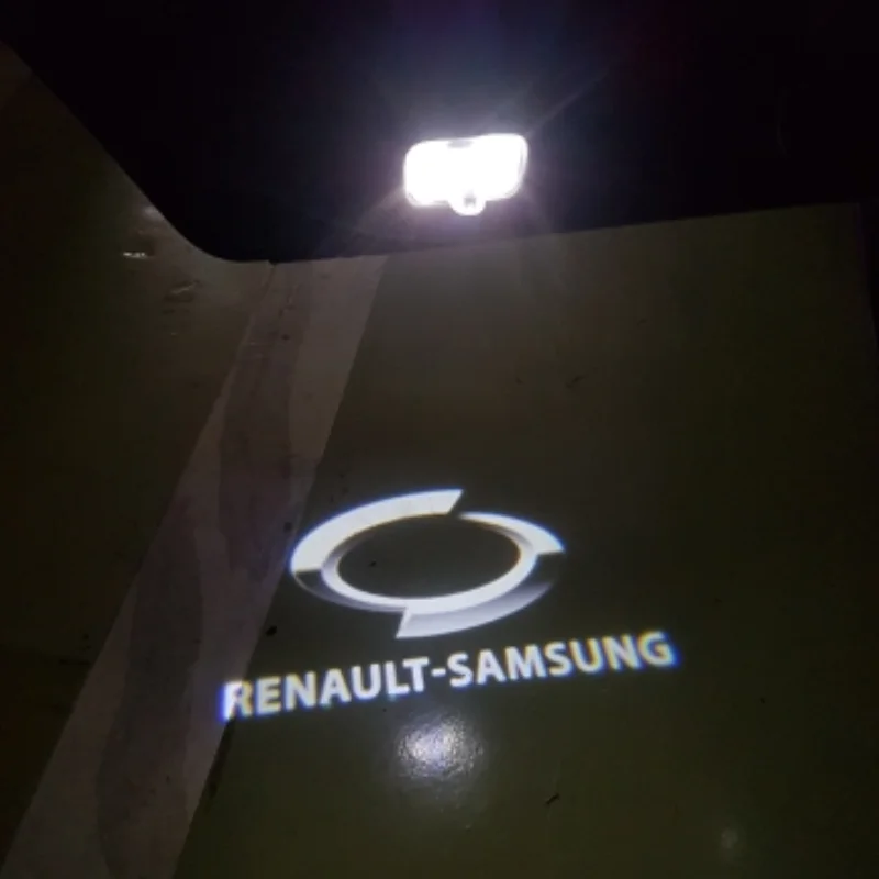 Светодиодная дверная лампа YY для Renault Samsung проектор логотипа приветственное