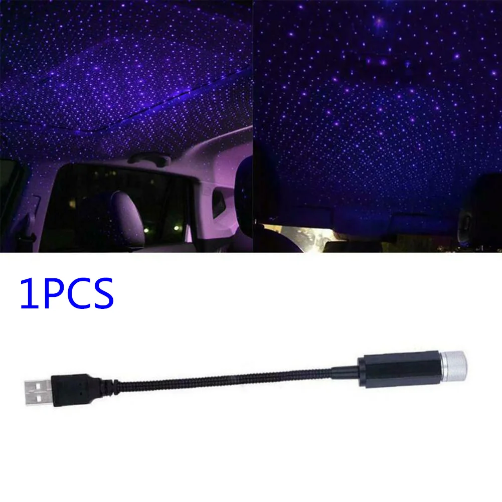 Car Atmosphere Lamp Interior Roof Ambient Star Night Light LED USB Projector Kit | Автомобили и мотоциклы