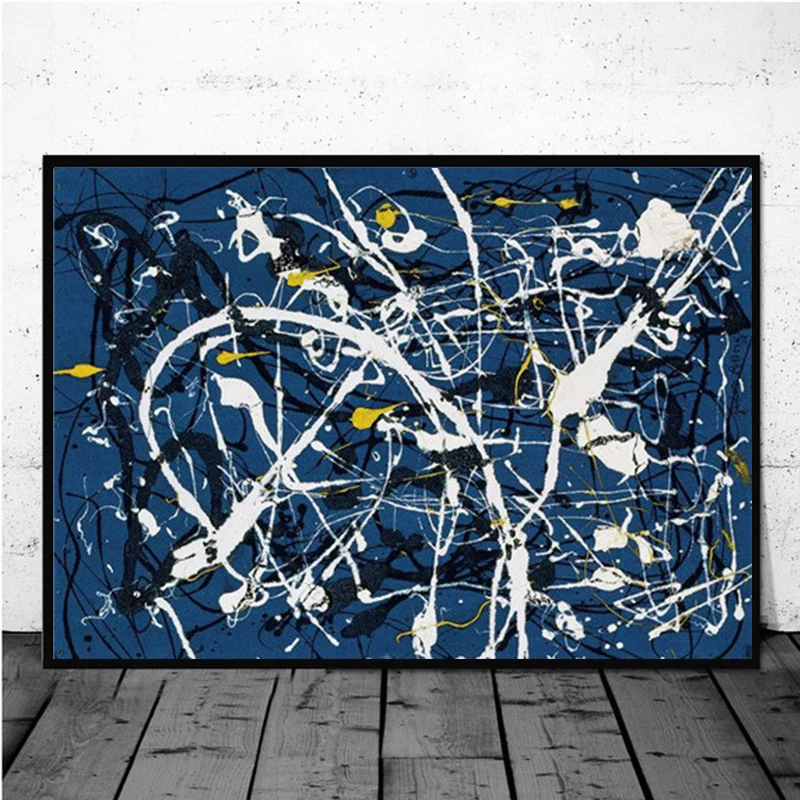 

Paintings Art Jackson Pollock Abstract Painting Psychedelic Poster And Prints Canvas Wall Pictures Home Decor