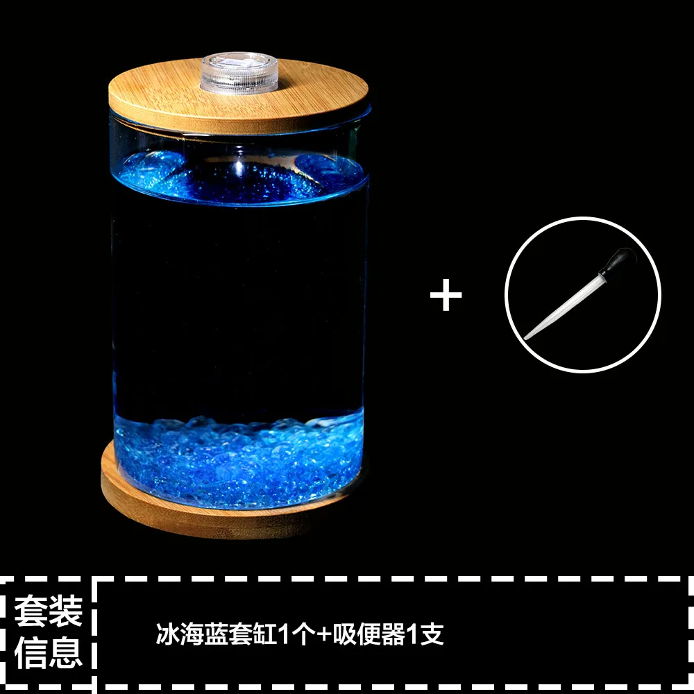 Dou Fish Tank Office Desktop Creative Microview Mini Small Glass Tropical Aquarium Ecological Bottle | Дом и сад