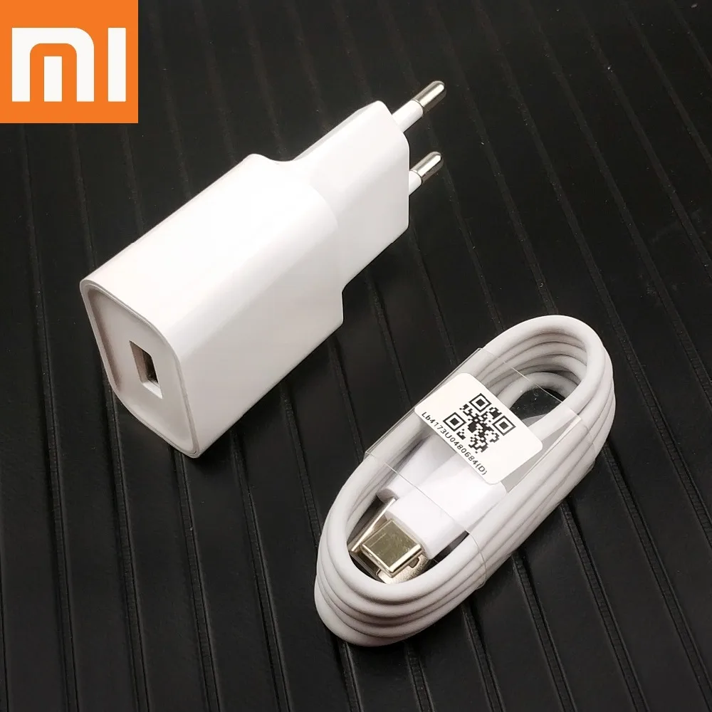 Xiao mi redmi Note 7 8 зарядное устройство QC3.0 путешествия 18 Вт usb type-c кабель зарядный адаптер для redmi 8 mi 9 9t pro 9se 8 6 A3 A2 A1