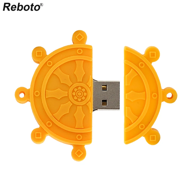 Мультяшный USB-накопитель штурвал для электропилы кораблей 64 ГБ 32 16 8 4 Гб памяти |
