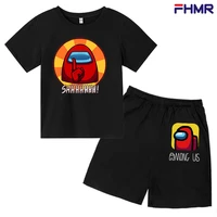 new summer childrens short sleeved suit boys and girls pants baby tops t shirts childrens clothing two piece cotton shorts