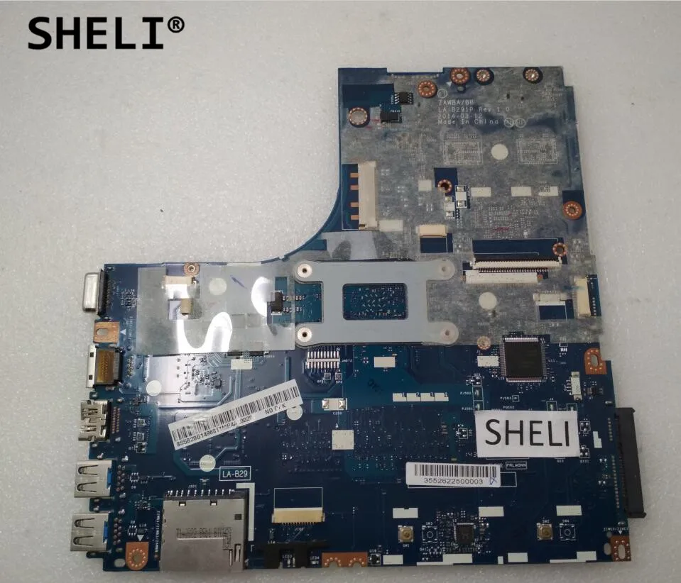 SHELI для Lenovo B50-45 материнская плата с A6-6310 cpu 5B20G14968 LA-B291P | Компьютеры и офис