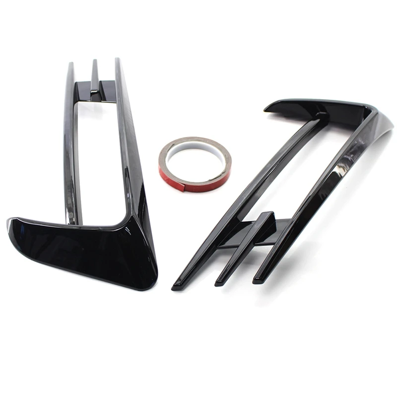 

Front Bumper Fog Light Grilles Fog Lamp Eyebrow Cover Trim for Golf 7 MK7 2014 2015 2016 2017