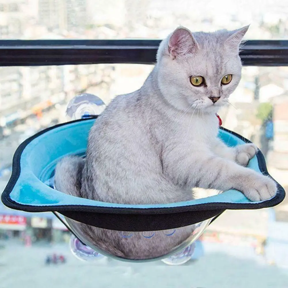 Кошачий гамак удобная кошачья подставка на присоске 20 кг|Кровати и подстилки для