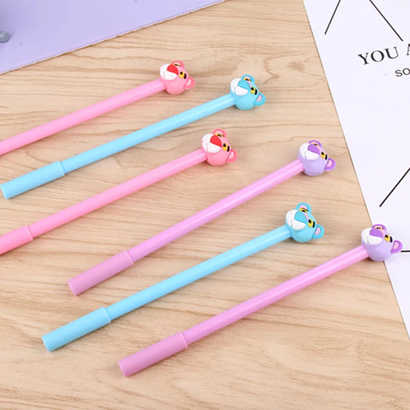 60 шт./компл. черная чернильная креативная Милая нейтральная ручка мультяшная