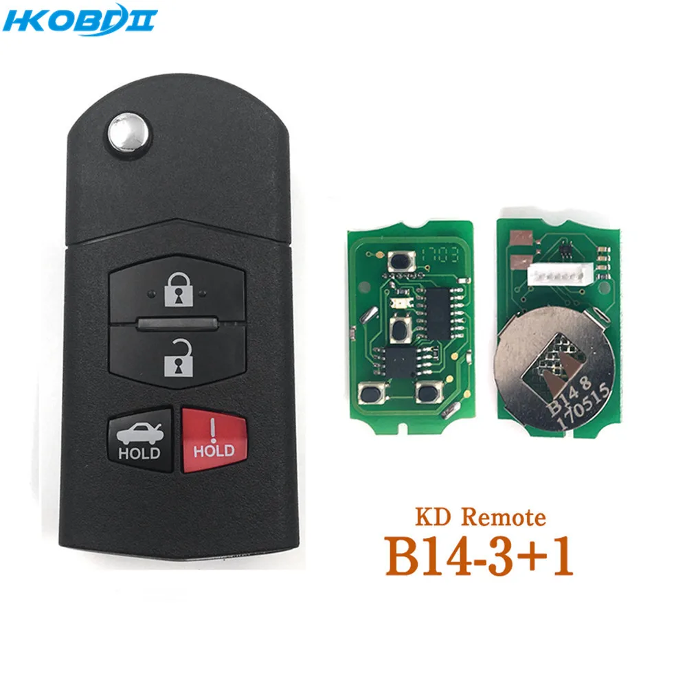 HKOBDII KEYDIY оригинальные пульты дистанционного управления KD B14 4 B series для пультов