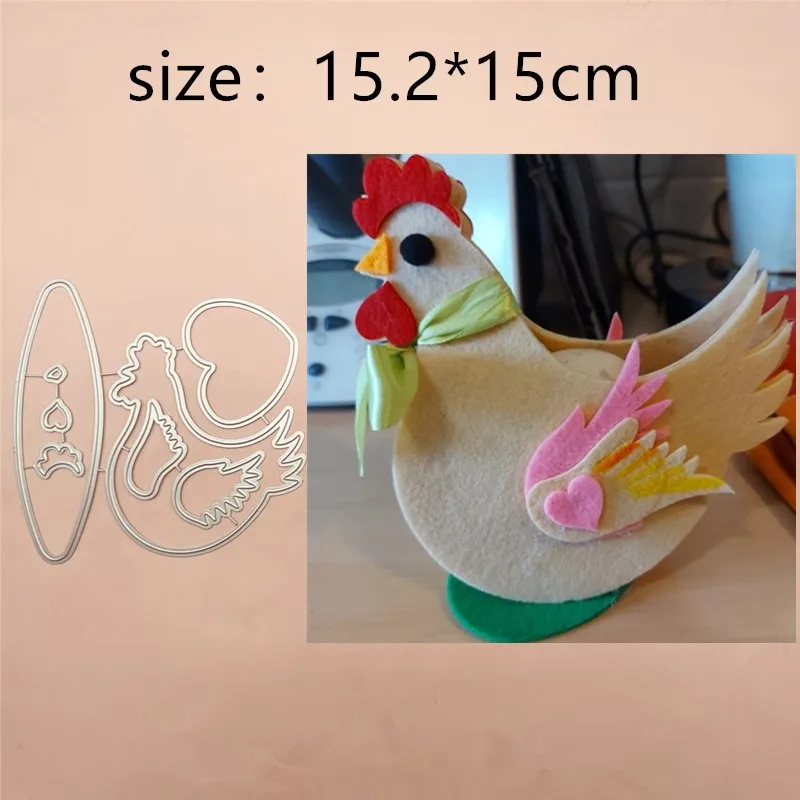

Chicken Crown Flower Box Metal Cut Dies Stencils for Scrapbooking Stamp/Photo Album Decorative Embossing DIY Paper Cards