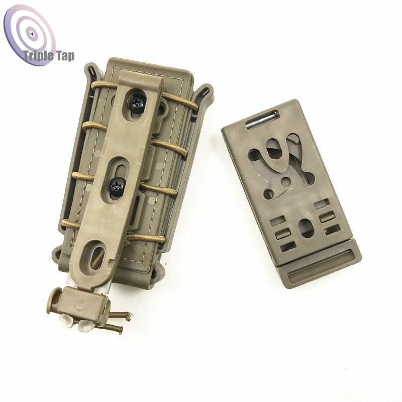 

Outdoor 9MM Nylon Holster Case Box Fast Magazine Pouch Quick Release Tactical PISTOL Mag Replacement for Molle System Belt