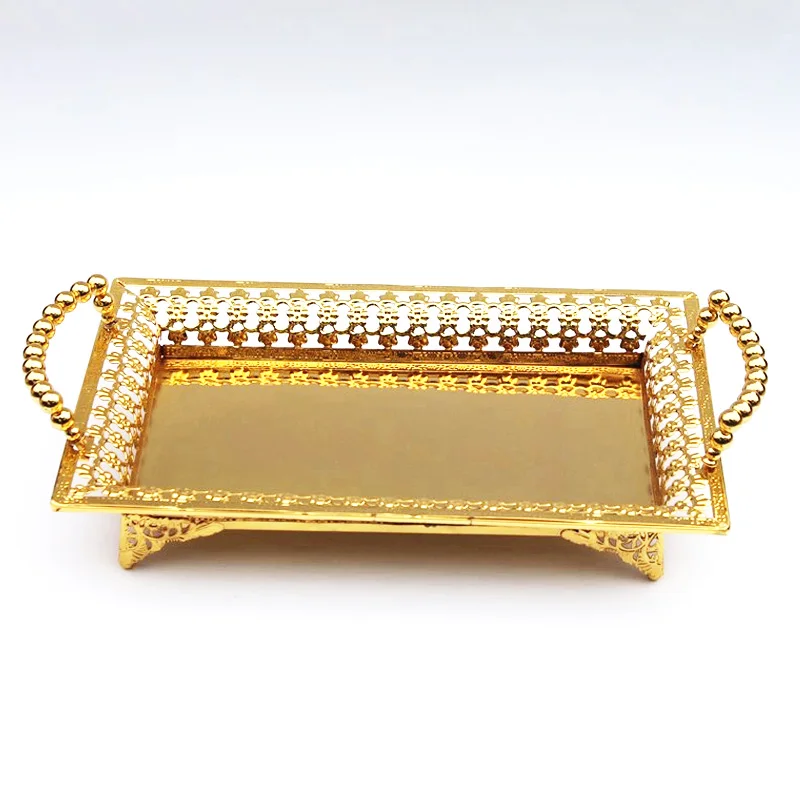 

Европейская Изысканная тарелка для фруктов, роскошный золотой лоток, подставка для фруктов, настольный поднос для хранения украшений и тор...