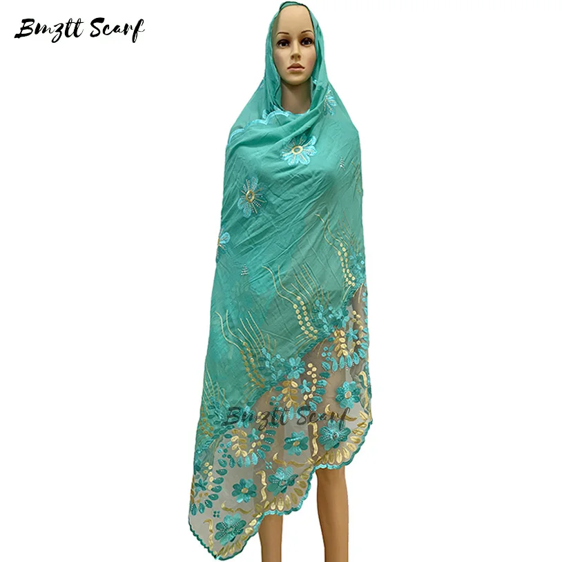 Мусульманский Новая мода шарф шаль высокого качества с вышивкой украшением в