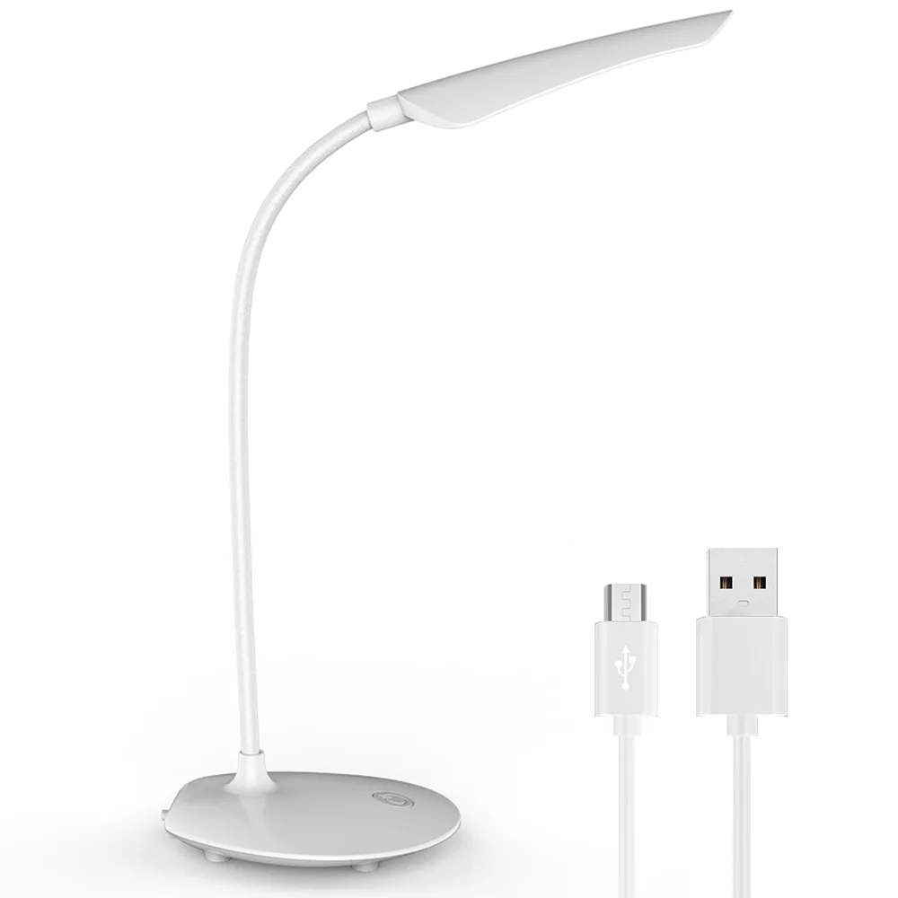 BORUiT сенсорная затемненная Светодиодная настольная лампа для чтения светильник