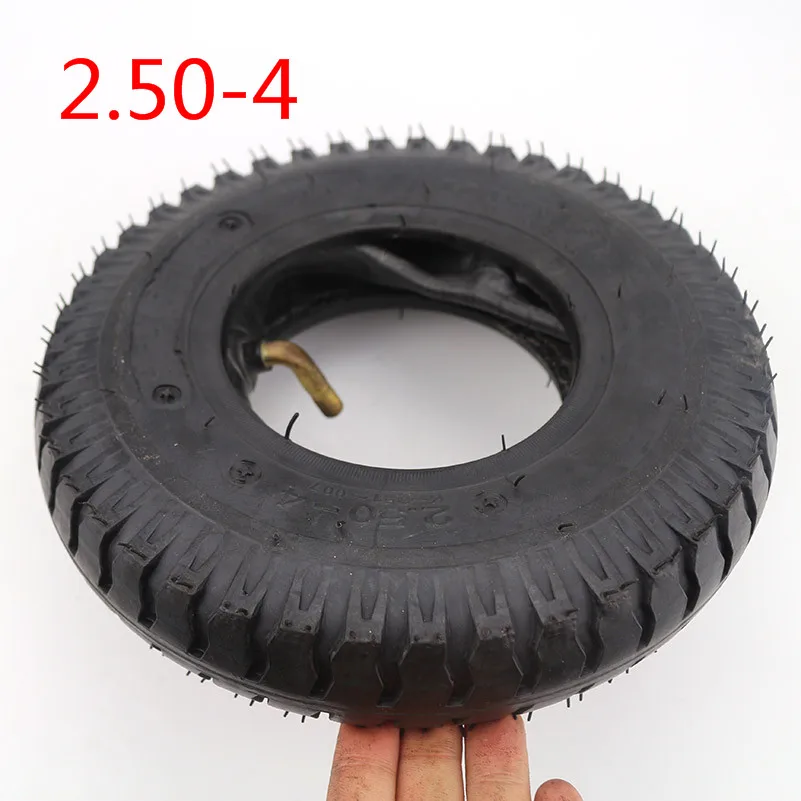 2.50-4 Новинка 2,50-4 или 200X50(8 дюймов) шины для электрического газового скутера и электрического скутера(200*50 Внутренняя трубка в комплекте) колеса для инвалидной коляски - Цвет: 2.50-4