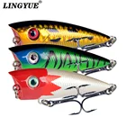 Новое поступление 1 шт. жесткие приманки 6 см6,4 г Поппер рыболовные приманки искусственные 5 цветов в наличии кренкбейт искусственные крючки