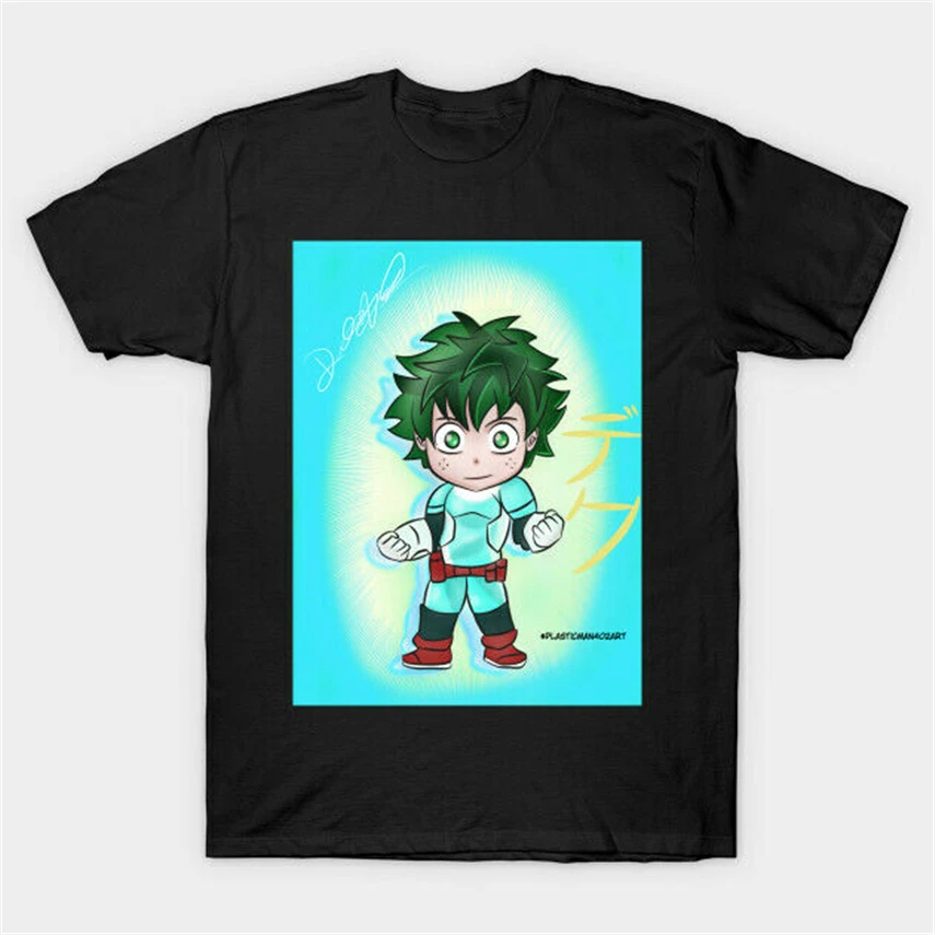 Chibi Deku мужская комплект из черной кофты с длинным рукавом и S 2Xl веселое Harajuku
