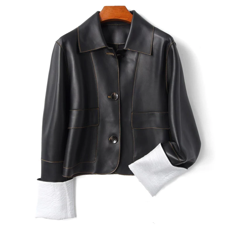 2020 брендовые зимние осенние мотоциклетные кожаные куртки Женское пальто из